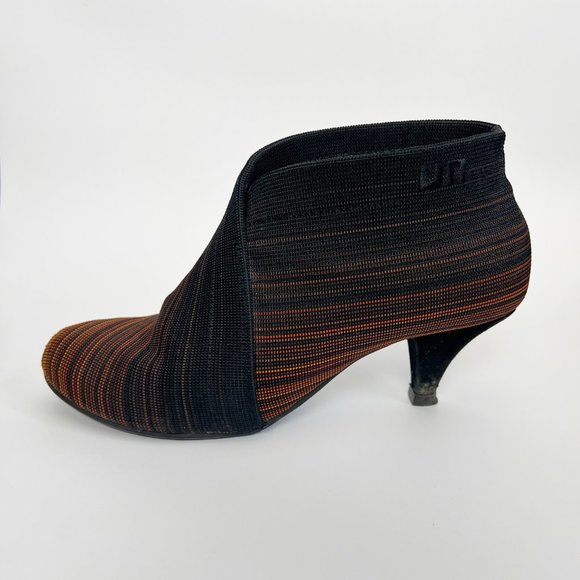 Anthropologie Black and Orange Ankle Booties - Picture 10 of 11